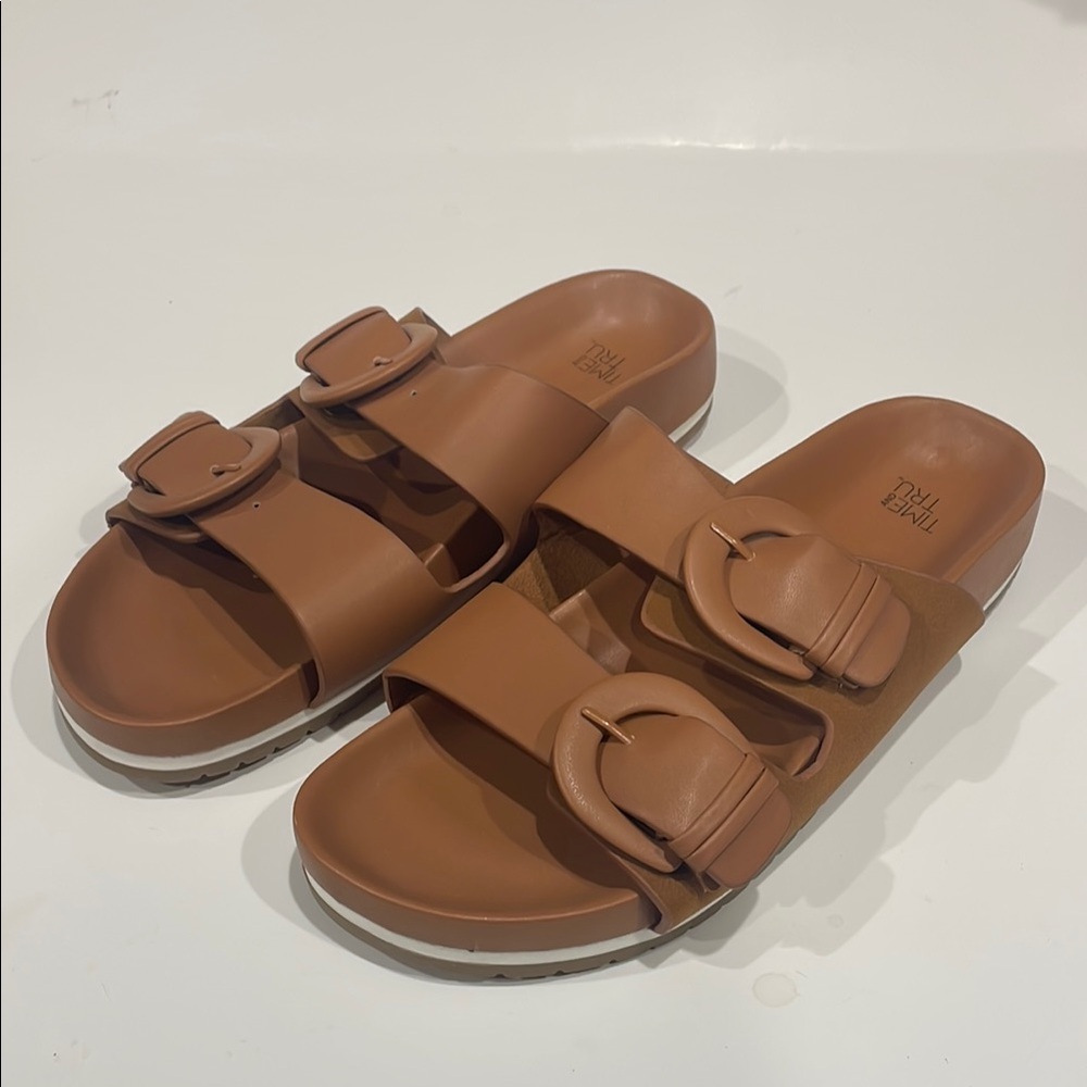 Time and Tru Slide Sandals Size 9